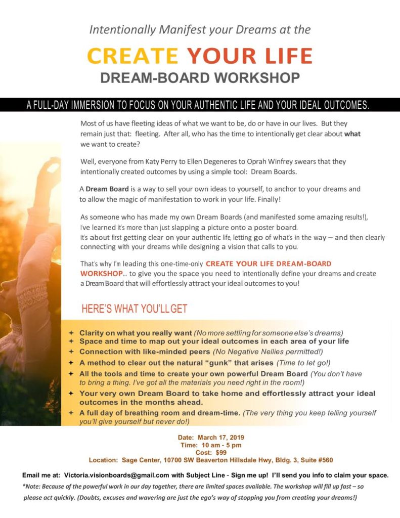 Create Your Life Workshop